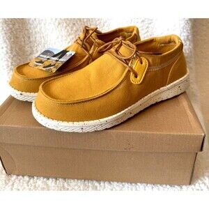 Starmerx Women's 6 (37) Canvas Loafers Yellow Shoes New With Box‎ Lightweight